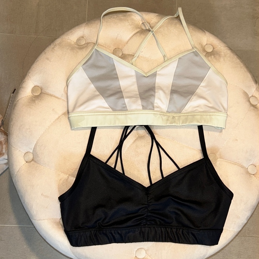 Two Alo sports bras medium